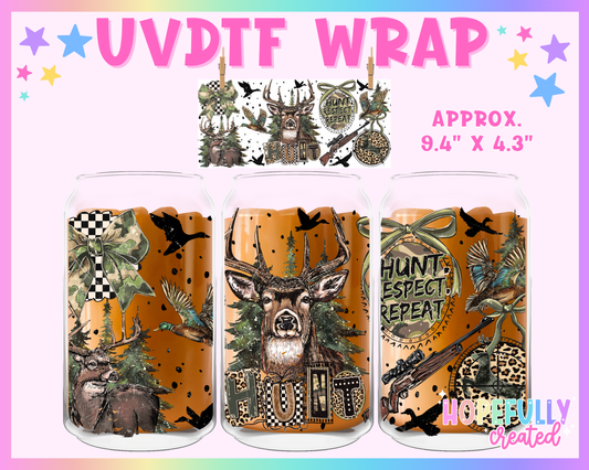 Hunting UVDTF Glass Can Wrap