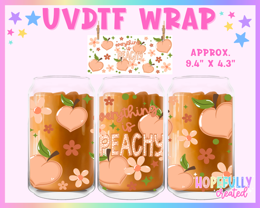 Peachy UVDTF Glass Can Wrap