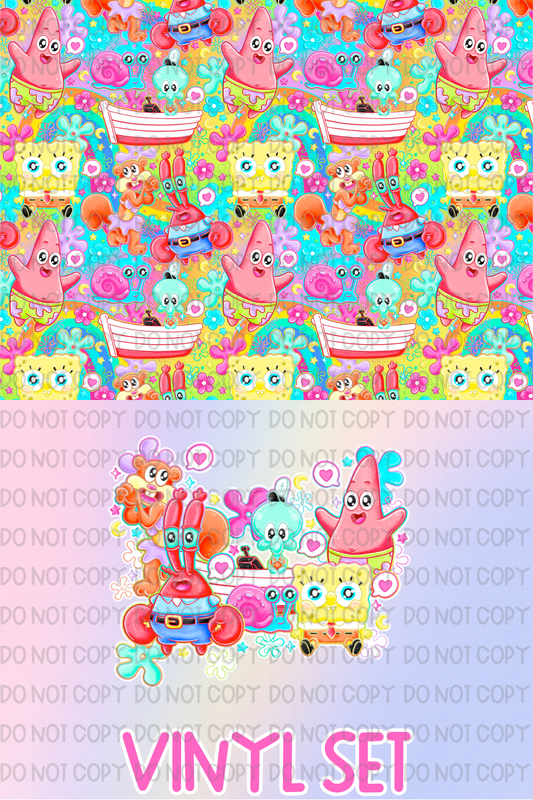 Sponge Friends Vinyl Set