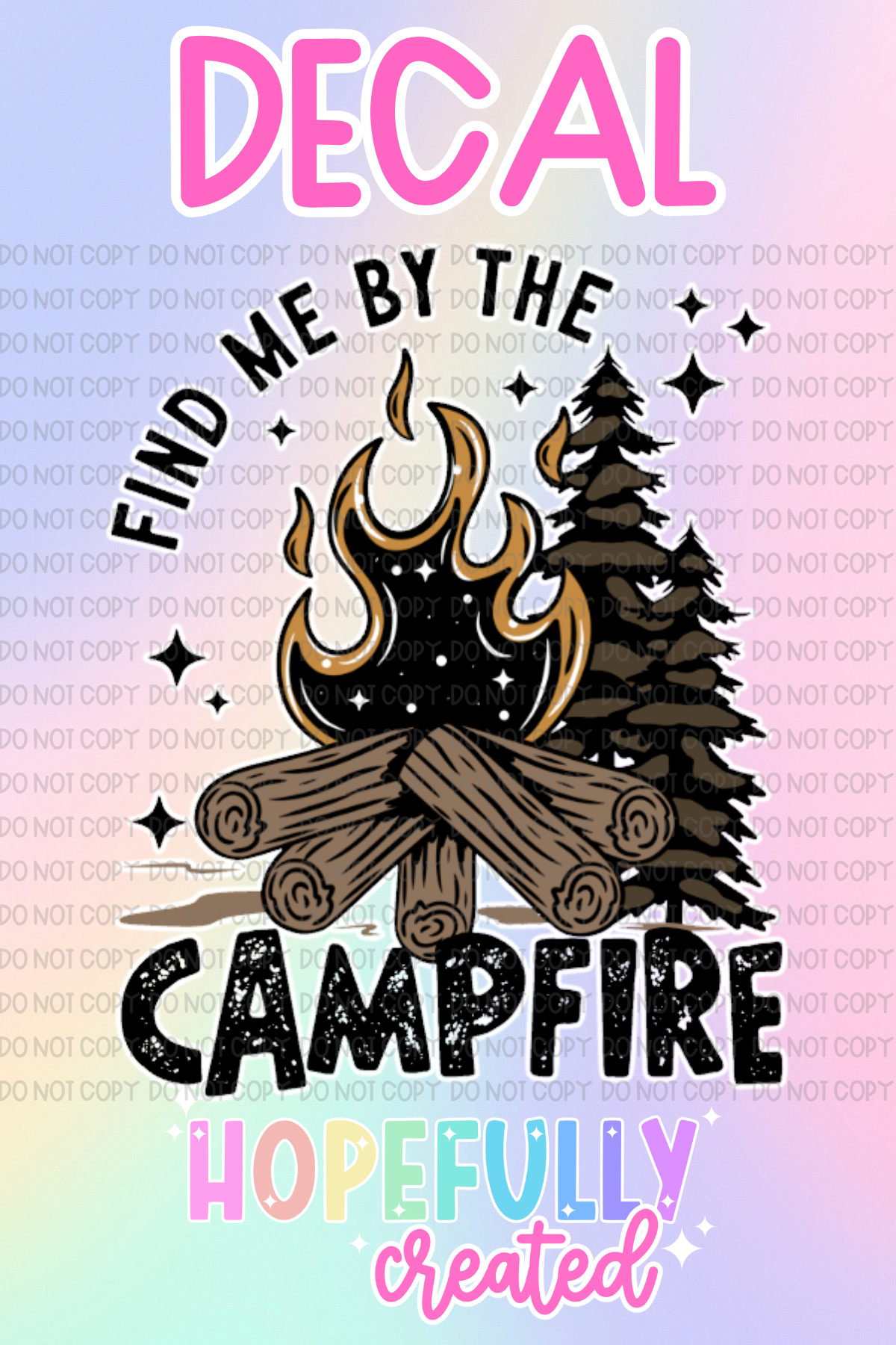 Campfire Decal-885
