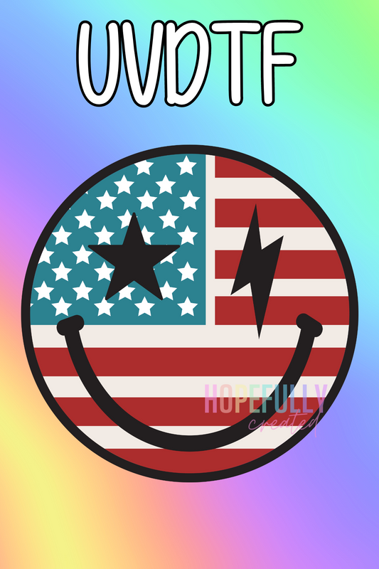 American Smile UVDTF Decal