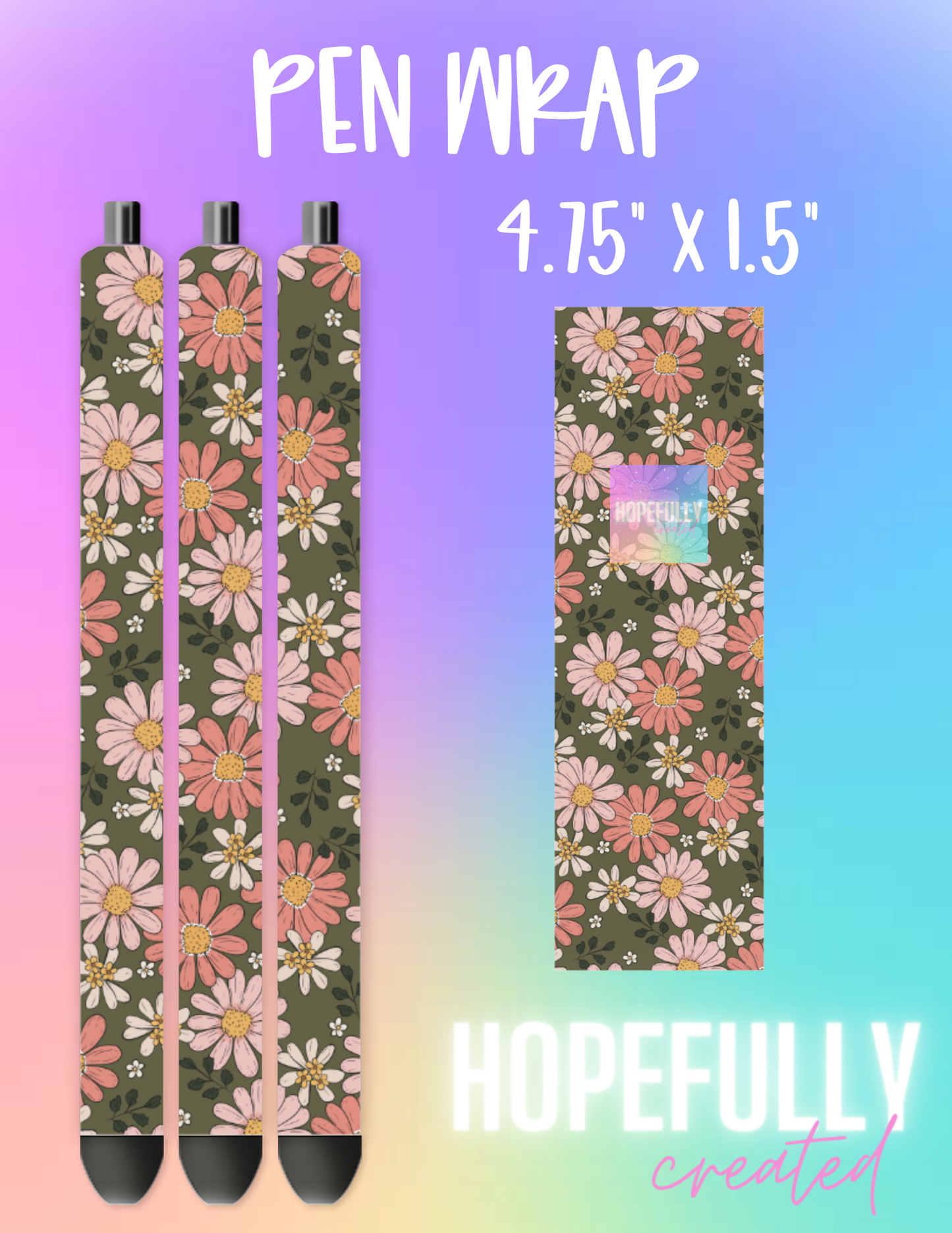 Floral Pen Wrap-1225