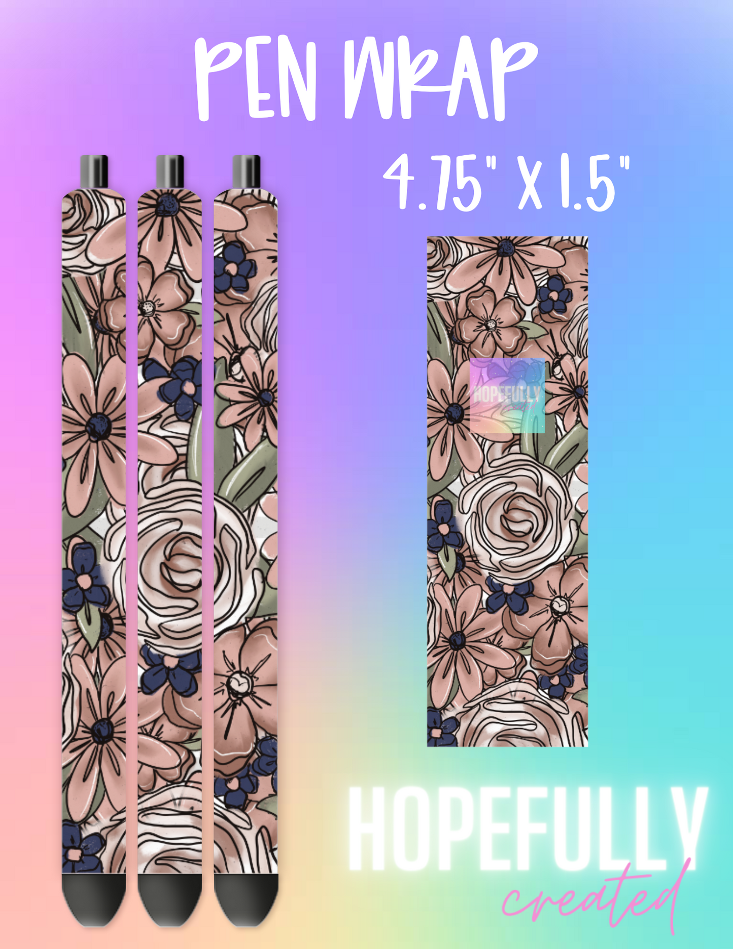 Floral Pen Wrap-1229