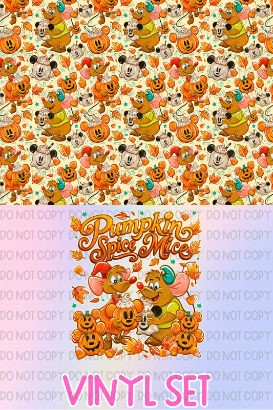 Pumpkin Spice Mice Vinyl Set