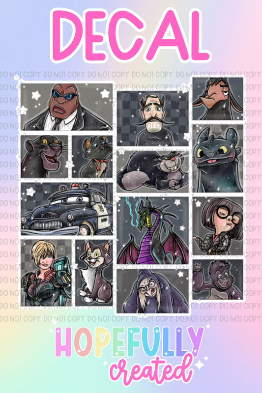Black Characters (Dragon) Decal-937 VIP