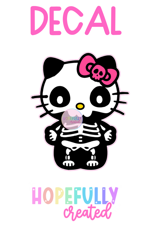 Skellie Kitty Decal-427 VIP
