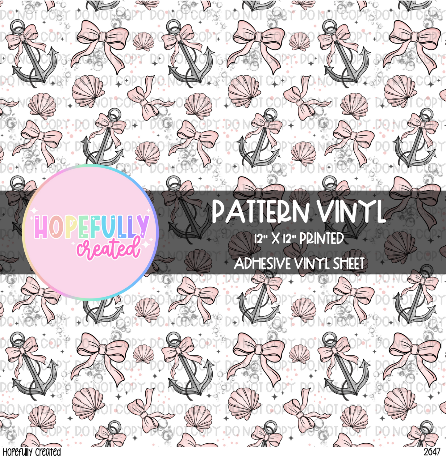 Anchor Bow Vinyl Collection- 2647