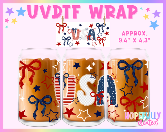 USA UVDTF Glass Can Wrap