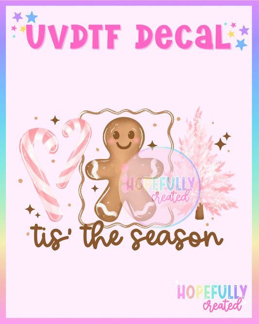 Tis' the Season UVDTF Decal