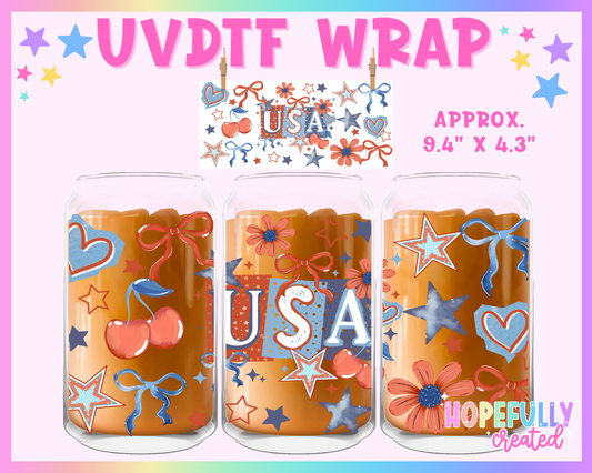 USA UVDTF Glass Can Wrap