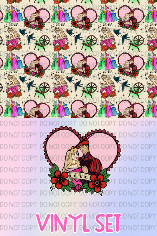 Princess Tattoo Vinyl Set