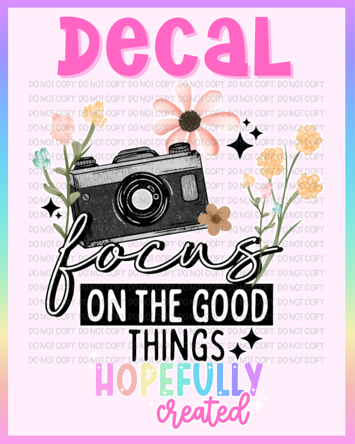 Focus on the Good Decal-1268