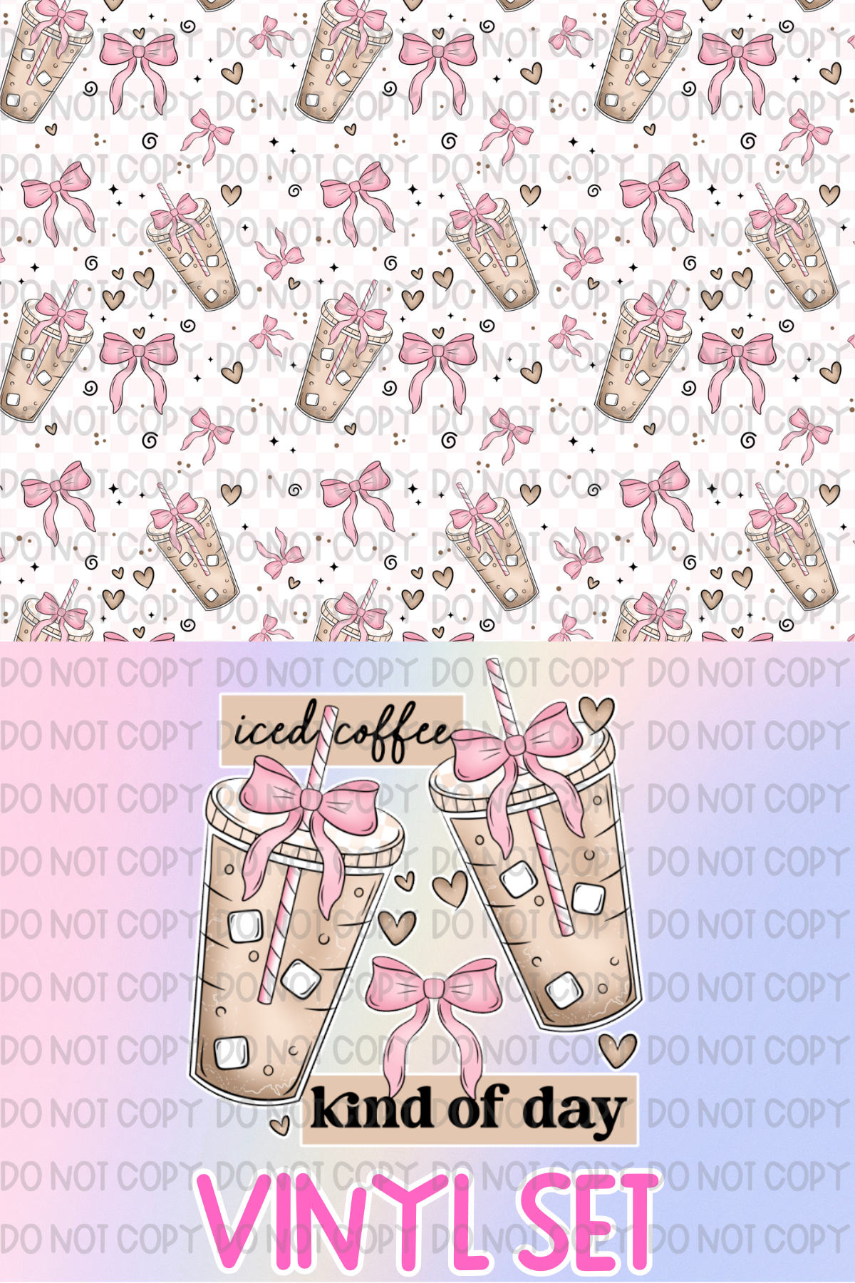 Iced Coffee  Vinyl Set