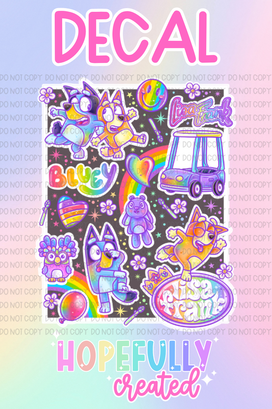 Blue Dog Decal-975 VIP