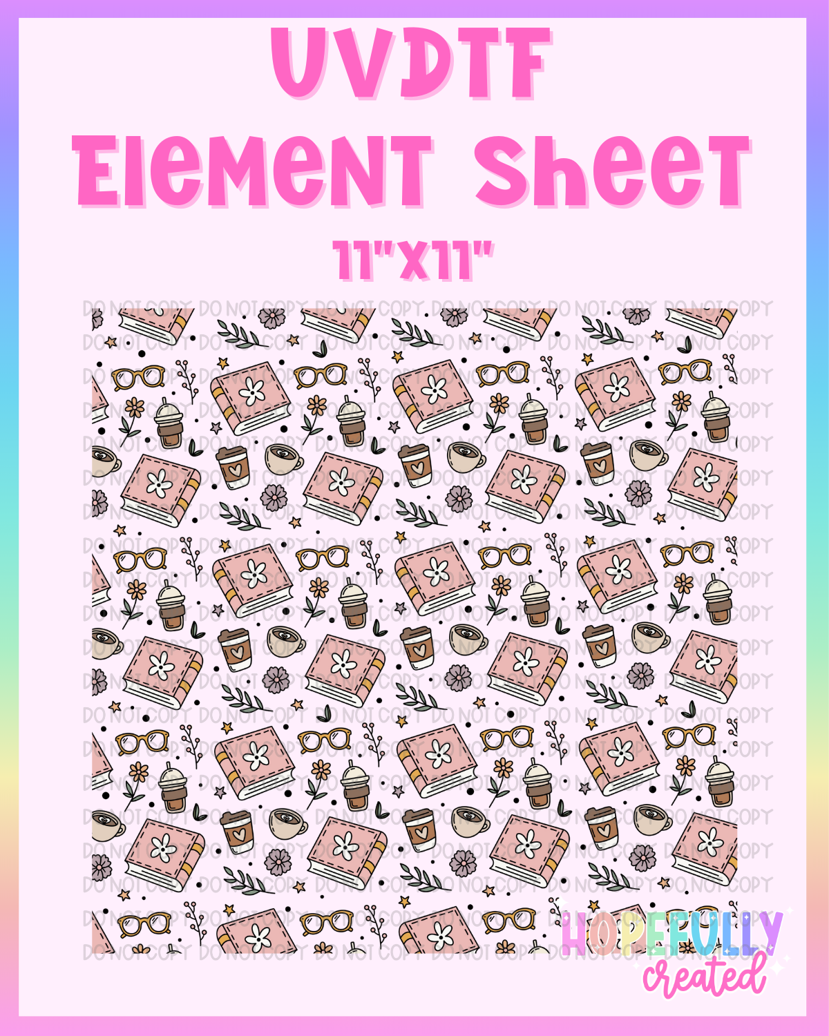 Pink Books UVDTF Element Sheet