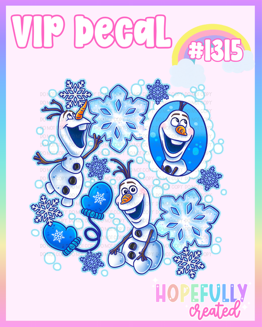 Snowman Decal-1315 VIP