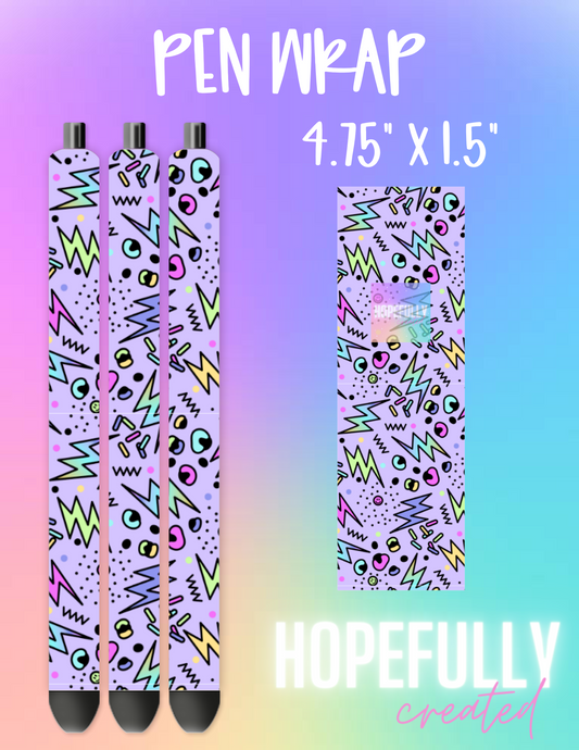 Retro Abstract Pen Wrap-552