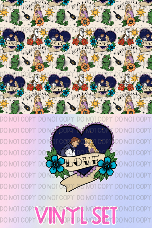 Princess Tattoo Vinyl Set