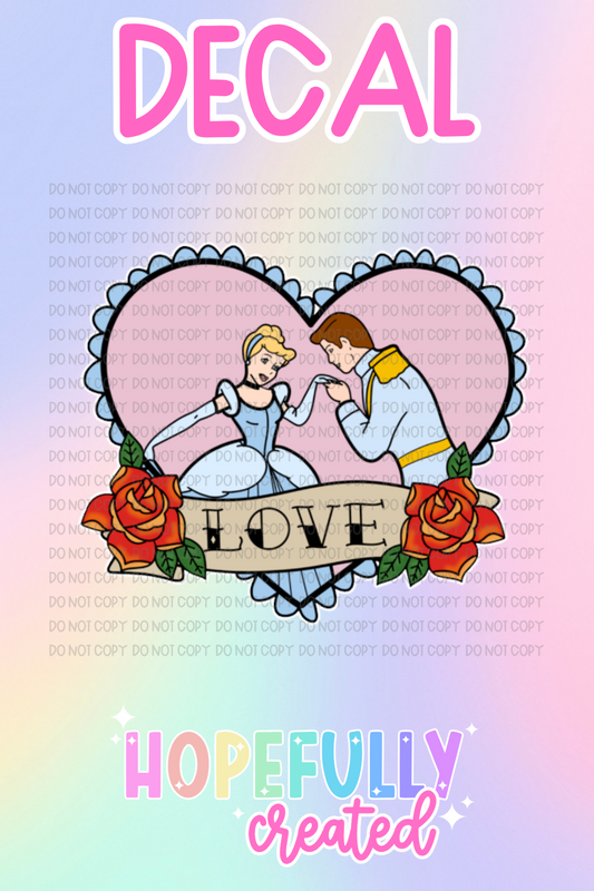Princess Tattoo Decal-435 VIP