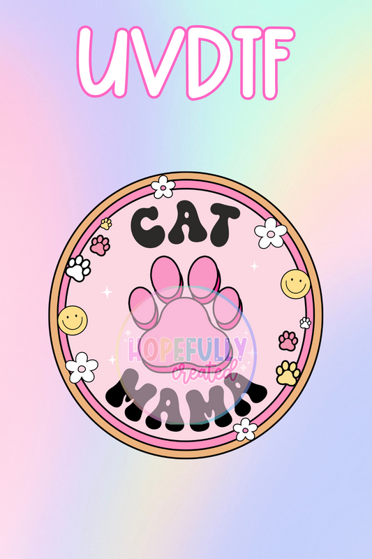 Cat Mama UVDTF Decal