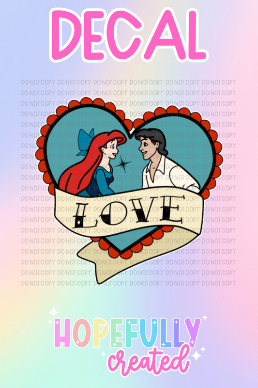 Princess Tattoo Decal-447 VIP