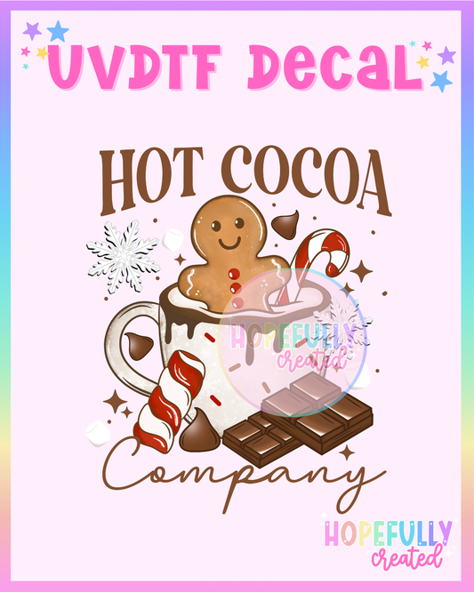 Hot Cocoa (Brown) UVDTF Decal