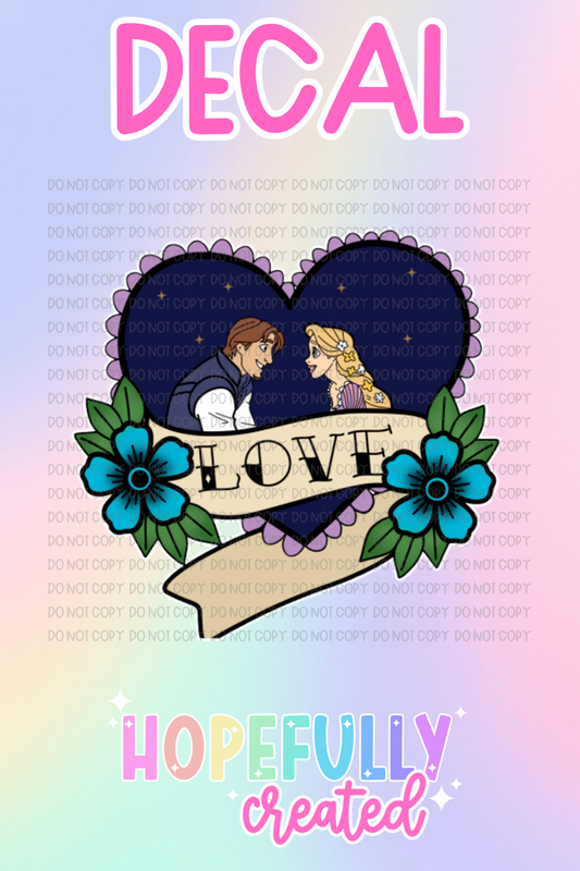 Princess Tattoo Decal-444 VIP