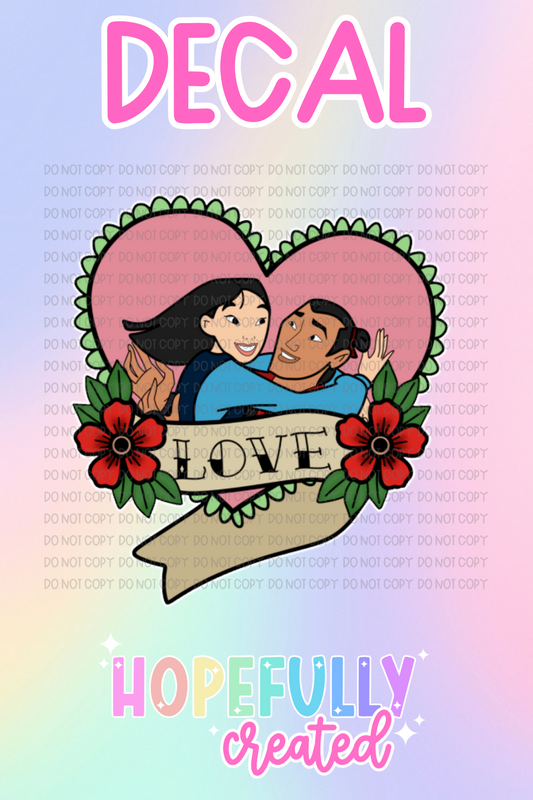 Princess Tattoo Decal-441 VIP