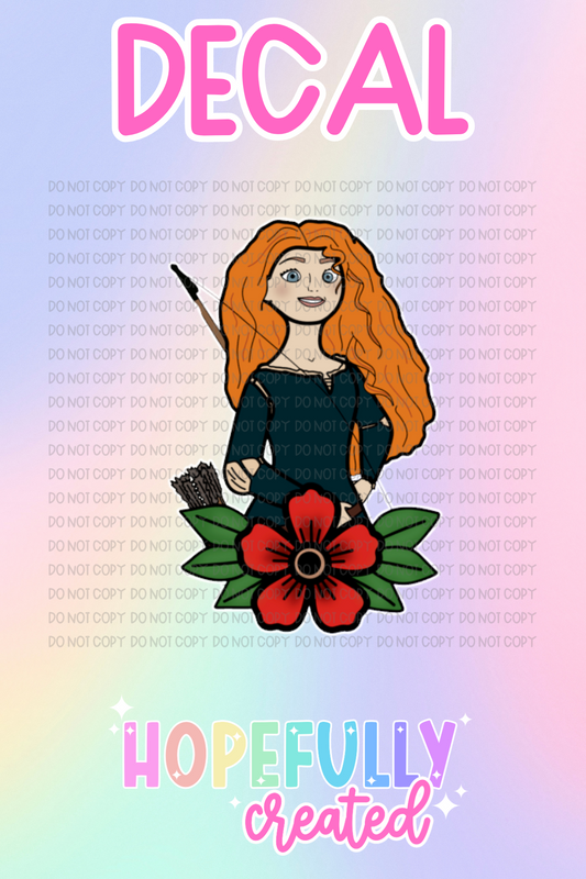Princess Tattoo Decal-439 VIP