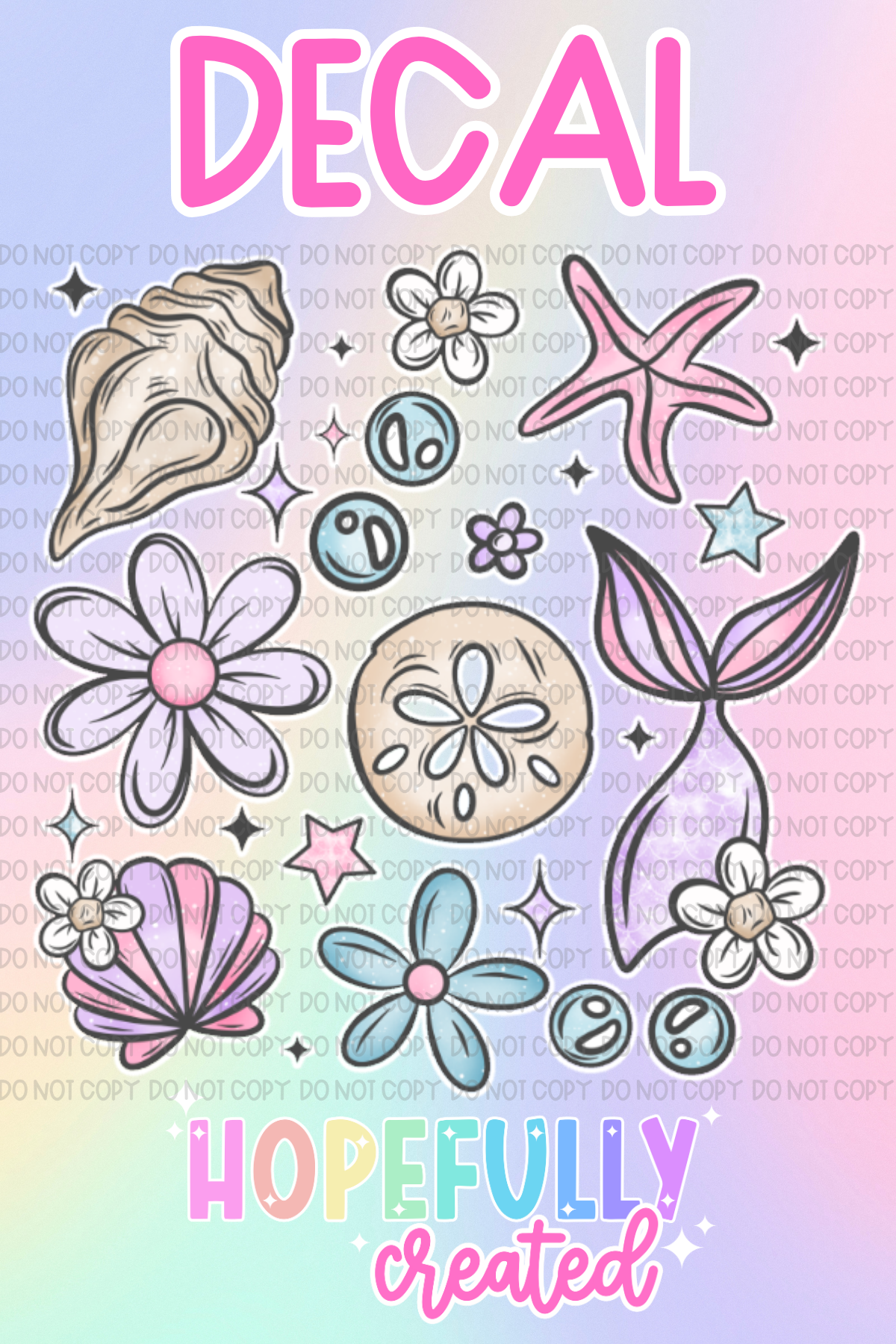 Seashells Decal-918