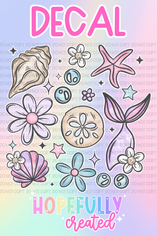 Seashells Decal-918