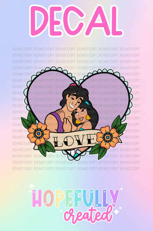 Princess Tattoo Decal-436 VIP