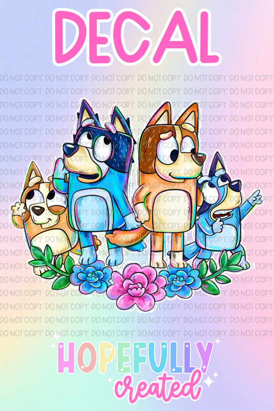 Blue Dog Decal-991 VIP