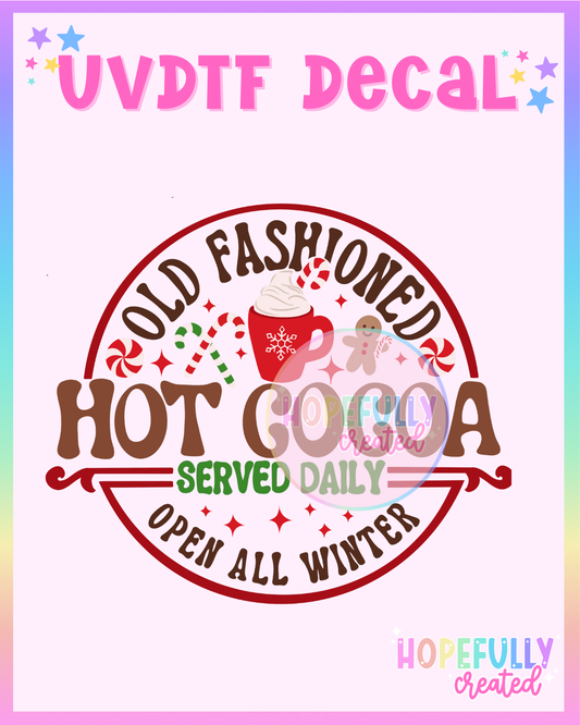Hot Cocoa UVDTF Decal