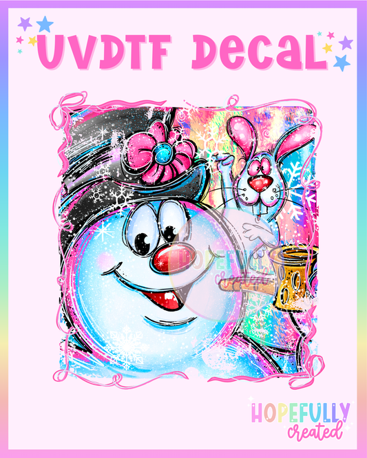 Frosty UVDTF Decal
