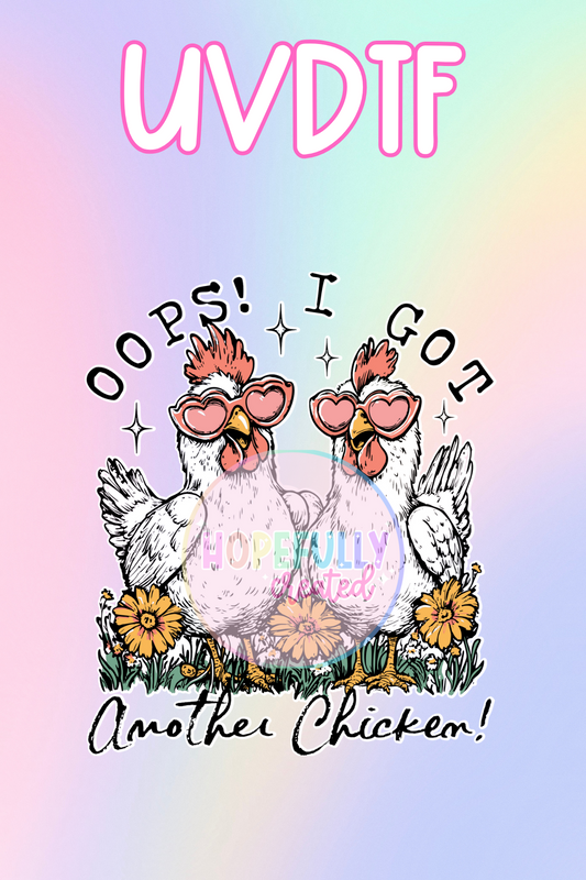 Chickens UVDTF Decal