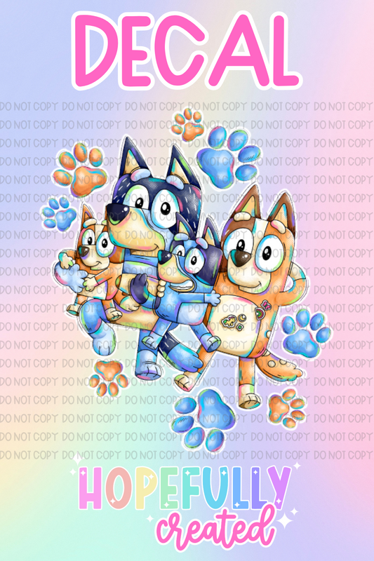 Blue Dog Decal-1001 VIP