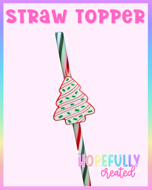 Tree Cake Straw Topper