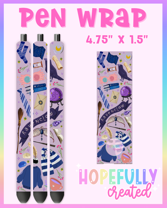Blue House Pen Wrap-4783 VIP