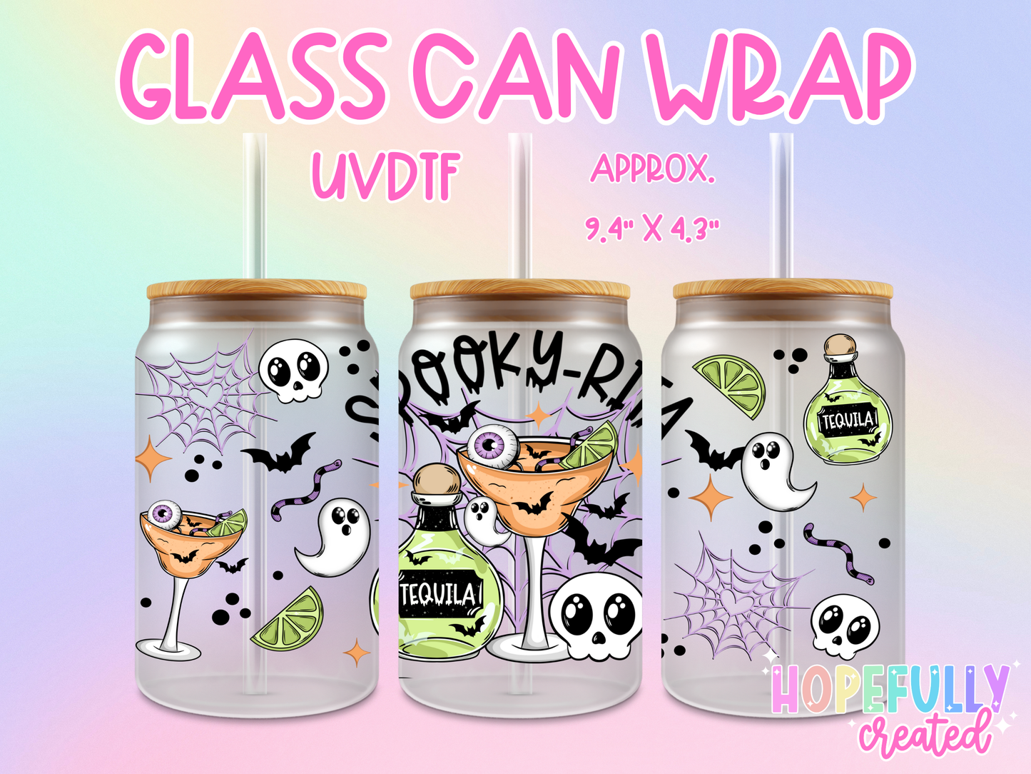 Spookyrita UVDTF Glass Can Wrap