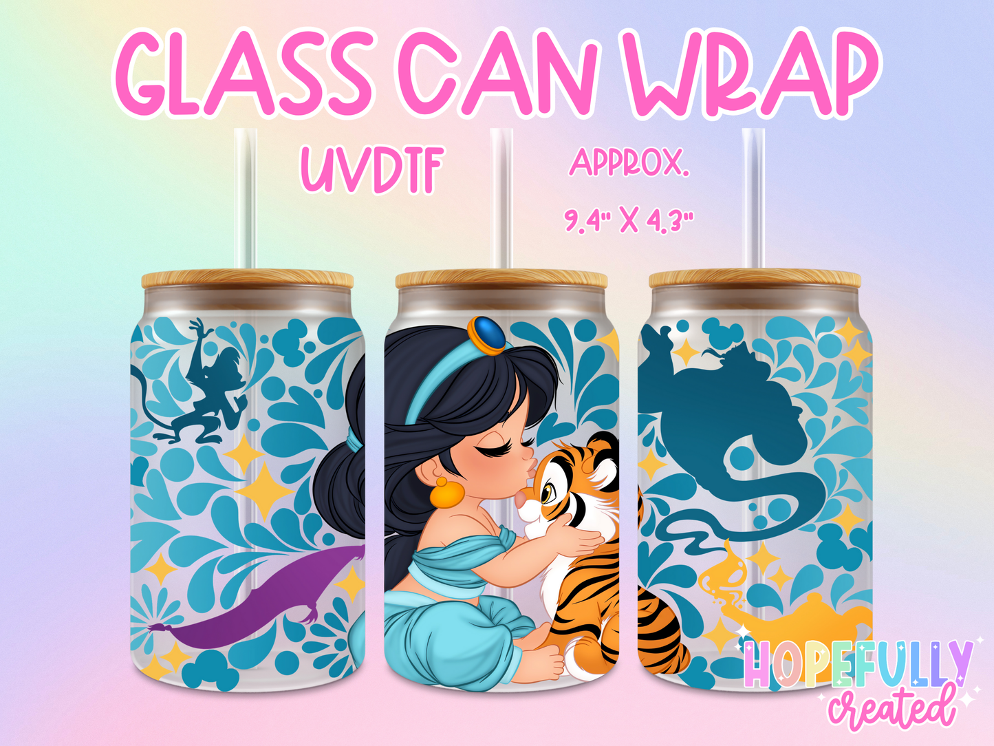 Princess Jas UVDTF Glass Can Wrap