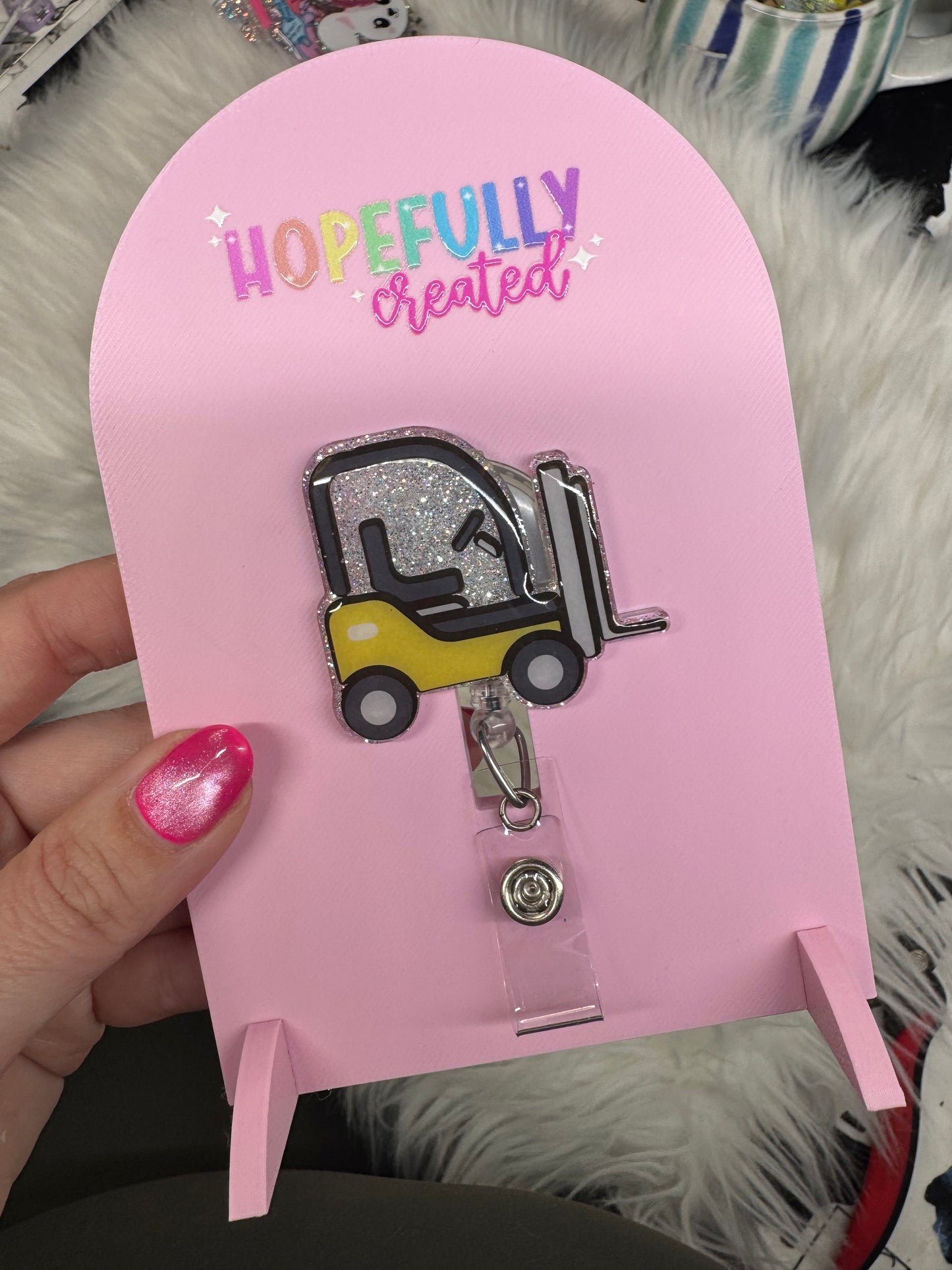 Forklift Badge Reel