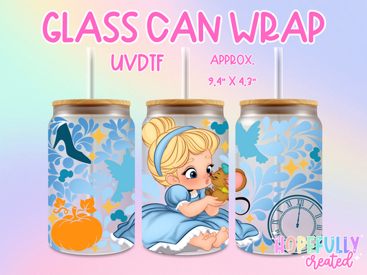 Princess Cindy UVDTF Glass Can Wrap