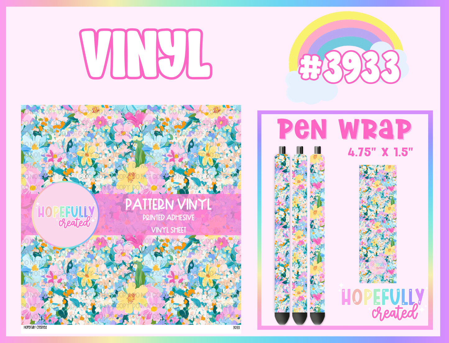 Floral Vinyl Collection - 3933