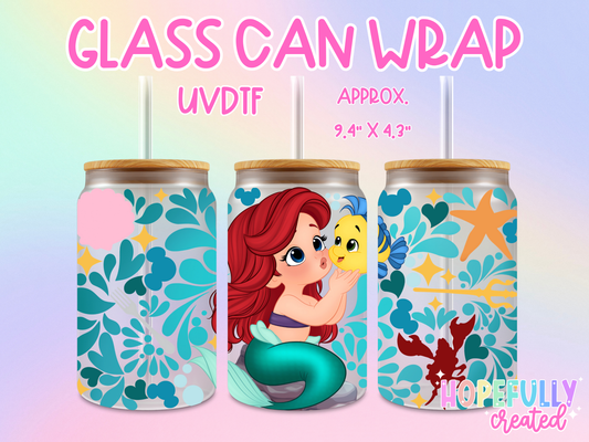 Princess Ari UVDTF Glass Can Wrap