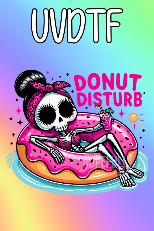 Donut Disturb UVDTF Decal