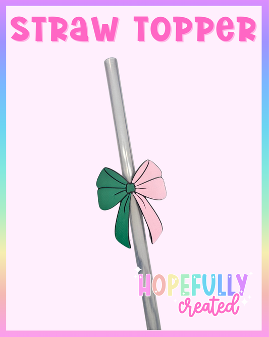 Witch Bow Straw Topper