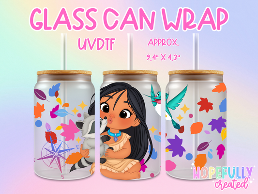 Princess Poc UVDTF Glass Can Wrap