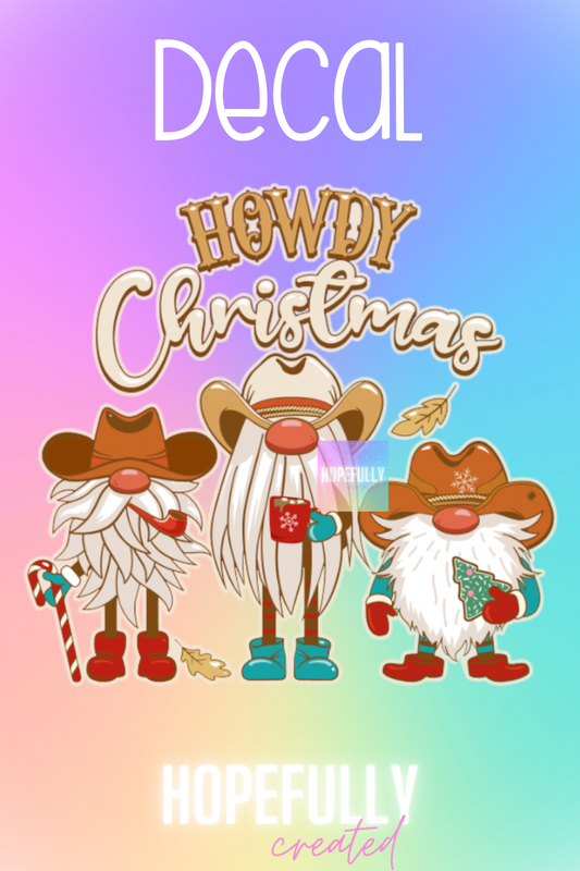 Howdy Christmas Decal-57