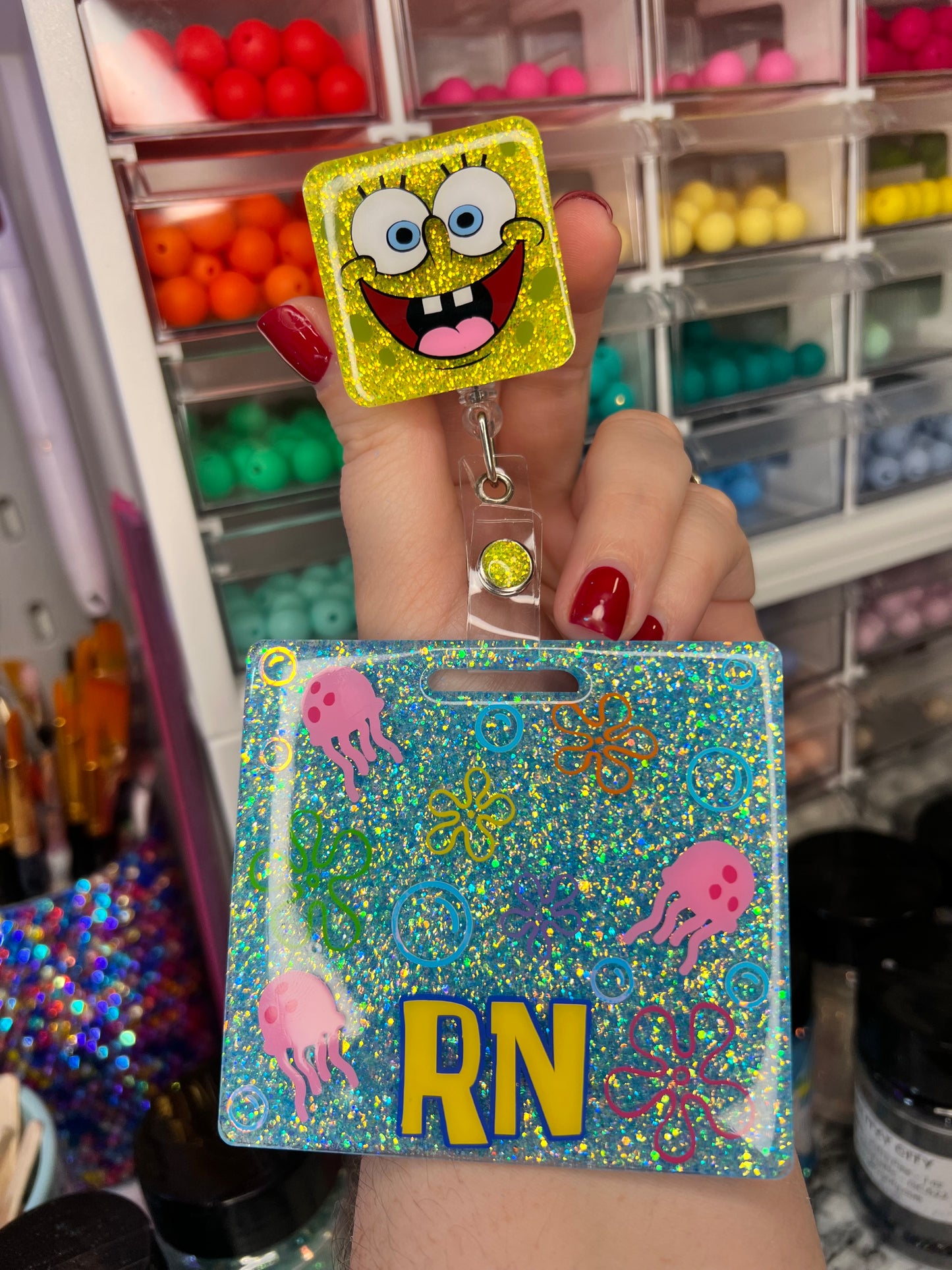 Sponge Bob Badge Reel/Buddy Combo